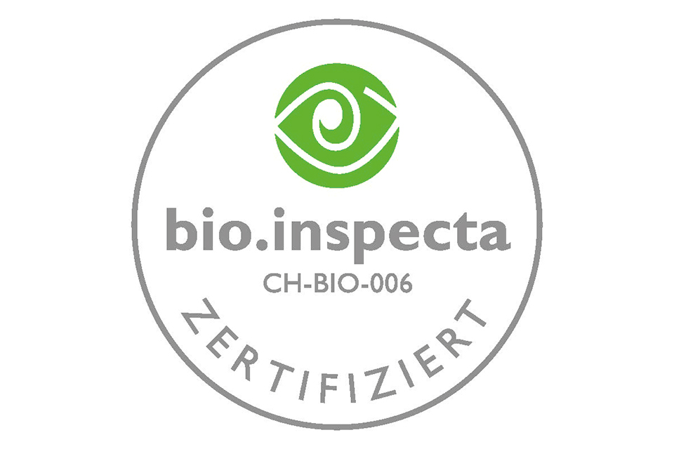 Das Bild zeigt das Signet der Kontroll- und Zertifizierungsstelle Bio Inspecta.