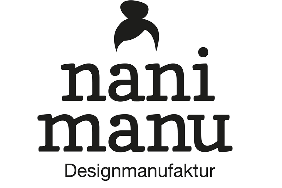Das Bild zeigt das Signet der Firma nani manu Designmanufaktur.