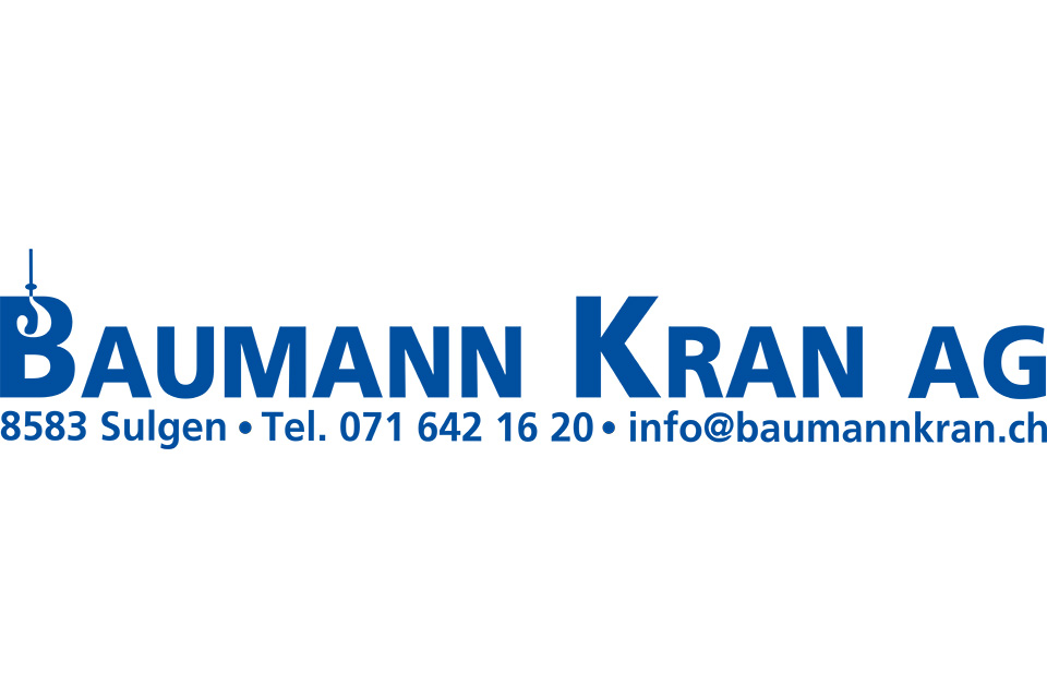 Das Bild zeigt das Logo der Firma Baumann Kran AG.